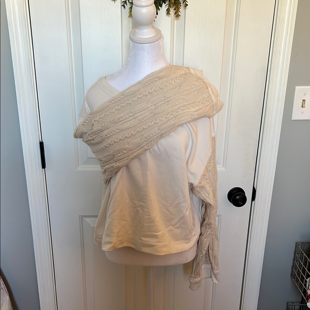NWT! Anthropologie Oversized Cable Knit Sleeve Sweater